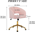 Home Office Chair Swivel Velvet Desk Chair Accent Armchair Upholstered Modern - Image 3