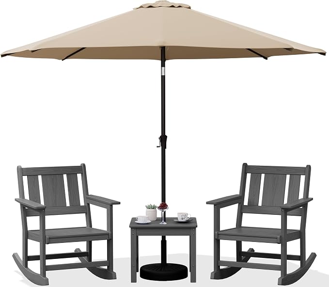SERWALL Outdoor Rocking Chairs Set of 2 by SERWALL