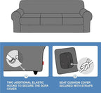 CUCRAF T Cushion Sofa Cover 4 Piece Slipcovers, Soft Thick Velvet Couch Cover - Image 7