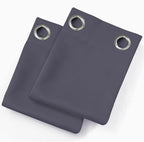 Grey Blackout Curtains 42 x 72 Inch Length/Set of 2 Curtain Panels/Thermal - Image 9
