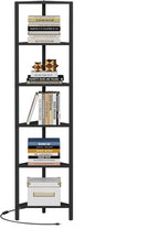 TUTOTAK Corner Shelf with LED Light, 6-Tier Corner Bookshelf - Image 7