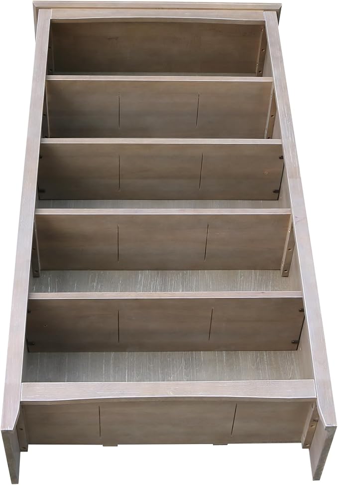 Shaker Solid Wood Bookcase, Washed Gray Taupe - Image 7