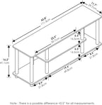 Furinno Turn-N-Tube No Tools 3D 3-Tier Entertainment TV Stand up to 50 inch TV - Image 2