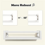 TidyCorner Upgraded Thick Floating Shelves, Solid Wood Bookshelf - Image 4