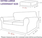 ZNSAYOTX Oversized Velvet 3 Piece Couch Cover - Image 6