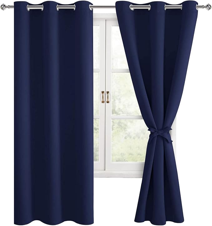 Blackout Curtains for Bedroom, 38 x 63 Inch, 2 Panels | Thermal Insulated - Image 8