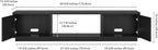 Henn&Hart Fluted TV Stand for TVs up to 78" - Image 3
