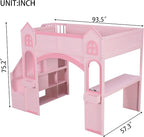 Princess-Themed Castle Loft Bed - Image 2