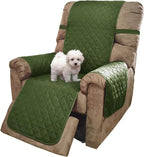 U-NICE HOME Reversible 23''Recliner Small Chair Cover, Huntergreen/Sage | by U-NICEHOME