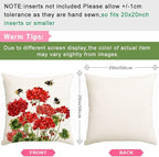 RABUSOFA Spring Summer Outdoor Pillow Covers 20x20 Inch Waterproof - Image 7