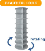 SpaceAid 8 Tier Rotating Shoe Rack Tower, Spinning Shoe Display Lazy Susan - Image 7