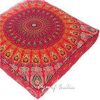 Mandala Floor Pillow Cover Meditation Cushion Seating Throw Hippie Round - Image 6