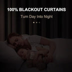 Faux Linen Total Blackout Curtains - Image 2