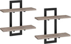 HOOBRO Floating Shelves, 15 Inch Wall Shelf Set of 2, Wall Mounted Storage - Image 9