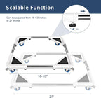 SPACECARE Mini Fridge Stand Mobile Roller, Adjustable Furniture Dolly - Image 2