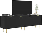 TV Stand for 80 Inch TV, Fluted TV Stand for Living Room, Mid Century Modern TV by Furniwood