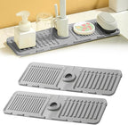 Faucet Mat for Kitchen Sink, 2024 Upgrade Faucet Guard Draining Mat Silicone by Coloday