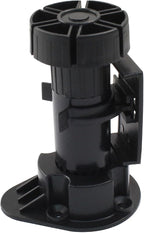 Jiozermi 4 Pack Black Plastic Cabinet Legs, Adjustable Furniture Feet by Jiozermi