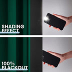 SimpleHome Dark Green 100% Blackout Curtains Room Darkening Living Room 72 | - Image 4