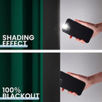 SimpleHome Dark Green 100% Blackout Curtains Room Darkening Living Room 96 | - Image 4