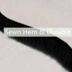 duduta Black Faux Sheepskin Runner Rugs 2x6 ft, Fluffy Fur Couch Covers | Shag - Image 4
