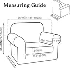 Turquoize 2 Piece Chair Covers Armchair Covers - Image 2