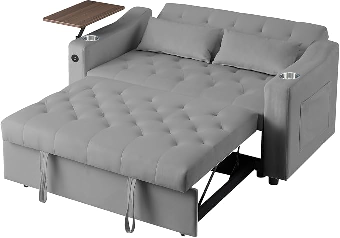 Auvsoce 53'' Convertible Sleeper Sofa Bed - Image 6