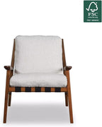 Grain Wood Furniture Solid Wood Mid Century Lounge Chair - Image 6