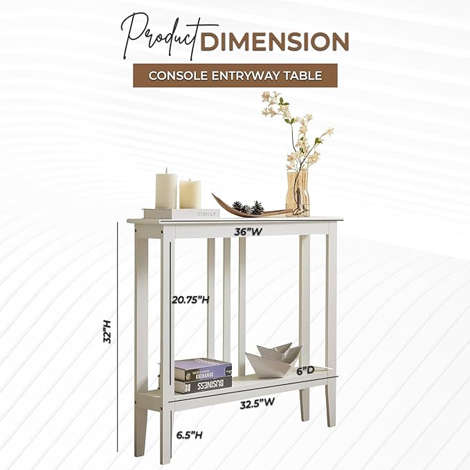 Kings Brand Furniture Narrow Console Table - Image 4