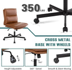 LUCKWIND Armless Office Desk Chair - Image 6