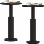 LAATOOREE Small Round Side Tables Set of 2, Drink Tables, Accent Coffee Tables by LAATOOREE