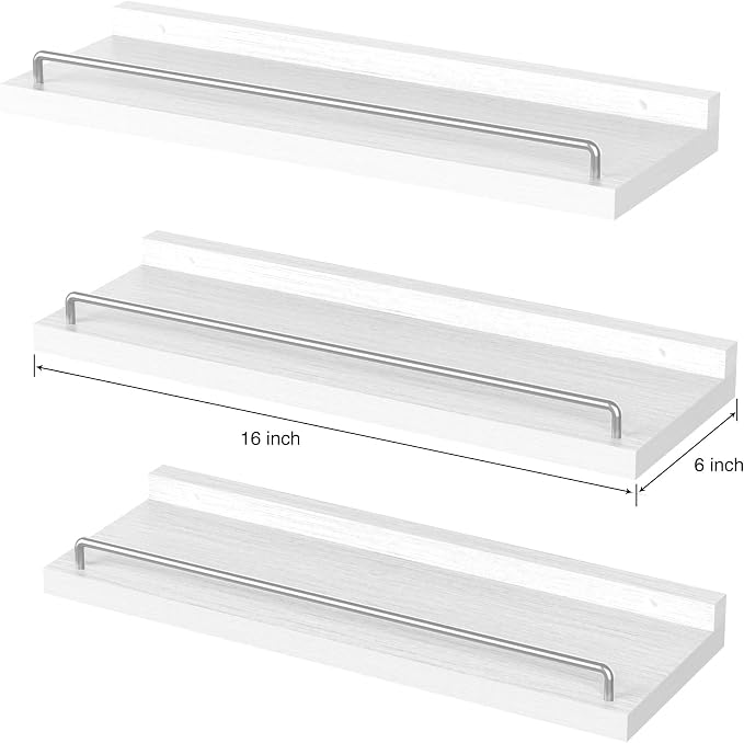 RYOFOBETTO Floating Shelves for Wall Decor, Living Room, Picture Frames - Image 3