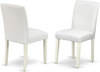 East West Furniture ABP2T64 Abbott Classic Parson Dining Chairs by EastWestFurniture