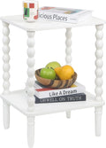 Fultyle White End Table, Small Side Table by Fultyle