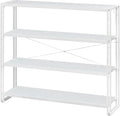 HCHQHS Bookshelf, 4-Tier Industrial Bookcase, Freestanding Tall Bookshelves by HCHQHS