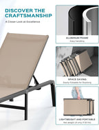 Patio Chaise Lounge Chair, Foldable Lounge Chair - Image 4