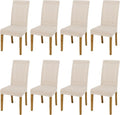 BIETYONE Stretch Dining Chair Covers Set of 8, Soft Removable Washable Kitchen by BIETYONE