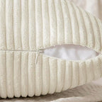 MIULEE Cream White Decorative Lumbar Throw Pillow Covers 14x24 Inch 2 Pack | - Image 6
