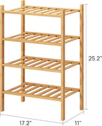 viewcare Small Shoe Rack, 4-Tier Rack - Image 3