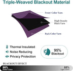 ChrisDowa Blackout Curtains for Bedroom and Living Room 95 Inches Long | 2 - Image 4