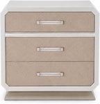 First of a Kind Nightstand Modern Glam Wood Bedside Table Dior Collection Two - Image 2