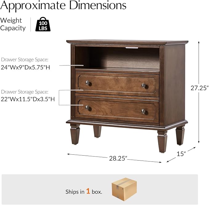 HULALA HOME Farmhouse End Table - Image 2