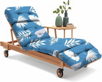 Outdoor Chaise Lounge Chair Cushion 75.1 x 22.8 x 4.7 Inches 100% Waterproof by Uthem