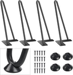 SMARTSTANDARD 10 Inch Heavy Duty Hairpin Furniture Legs, Metal Home DIY Projects by SMARTSTANDARD
