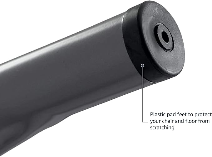 Amazon Basics Metal Dining Chairs, Indoor/Outdoor, 330-Pound Capacity, Dark Gray - Image 5