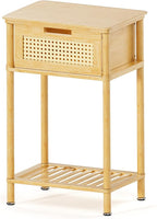 Bamboo Nightstand, Boho Side Table - Image 9