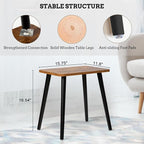 FORAOFUR End Table Set of 2, Modern Wooden Side Table - Image 3