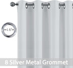 Yakamok Room Darkening Curtains 52x90 inch Greyish White-Living Room | 2 panels - Image 3