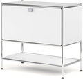 Metal Sidetable with Flap Door, 27.5" Height by SIMPLINK
