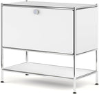 Metal Sidetable with Flap Door, 27.5" Height by SIMPLINK